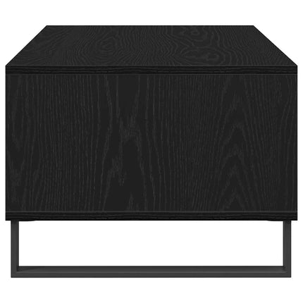 Kaffeebord med låda Svart Ek 90 x 50 x 36.5 cm Konstruerat trä