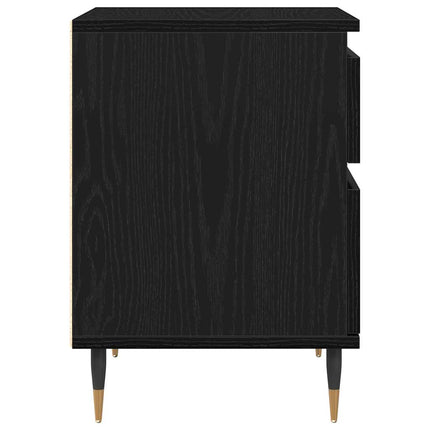 Nattduksbord Svart Ek 40 x 35 x 50 cm Konstruerat trä