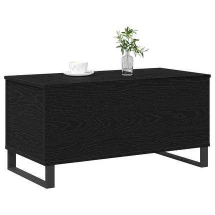 Kaffeebord Svart Ek 90 x 44,5 x 45 cm Konstruerat trä