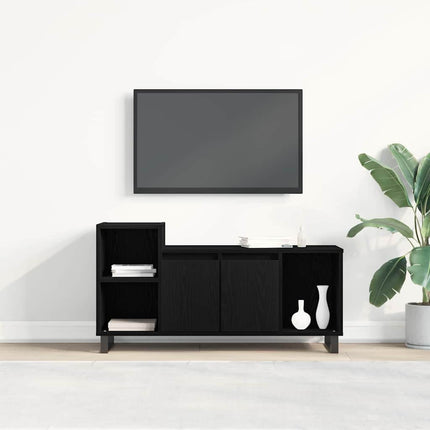 TV-bänkset Svart Ek 100 x 35 x 55 cm Konstruerat trä