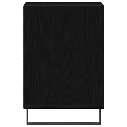 TV-bänkset 100 x 35 x 55 cm Svart Ek Konstruerat trä