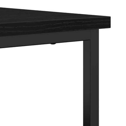 Sideboard Svart Ek 70 x 30 x 80 cm Konstruerat trä