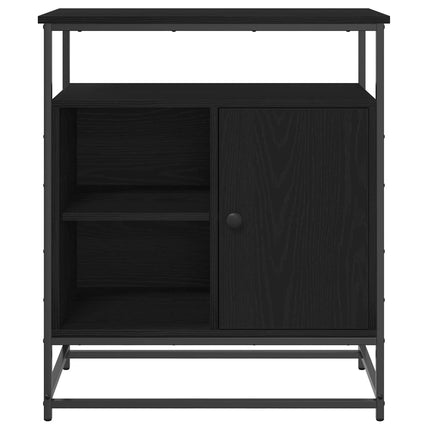 Sideboard Svart Ek 69 x 35 x 80 cm Konstruerat trä