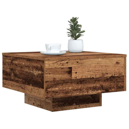 Kaffeebord Gammalt trä 55 x 55 x 31 cm Konstruerat trä