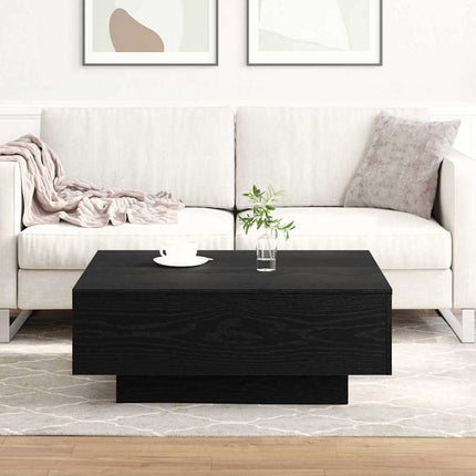Kaffeebord Svart Ek 80 x 80 x 31 cm