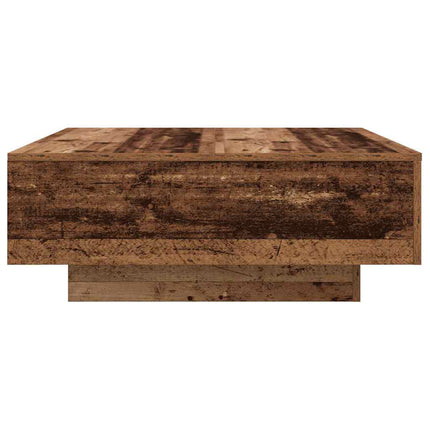 Kaffeebord Gammalt trä och blått 80 x 80 x 31 cm
