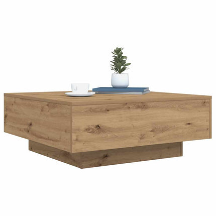 Kaffeebord Artisan Ek 80 x 80 x 31 cm Konstruerat trä