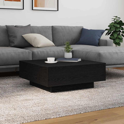 Kaffeebord Svart Ek 80 x 80 x 31 cm Konstruerat trä