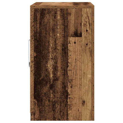 LED-sido bord Brun 60,5 x 37 x 67 cm Konstruerat trä