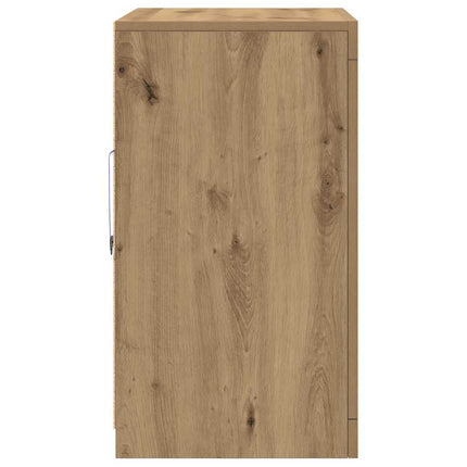 LED-sido bord Brun 60,5 x 37 x 67 cm Konstruerat trä