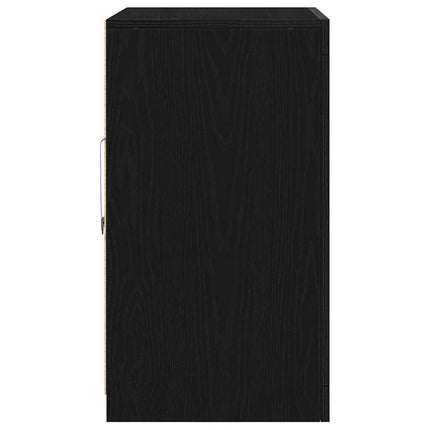 LED-sido bord 2 pcs Svart Ek 41 x 37 x 67 cm Konstruerat trä