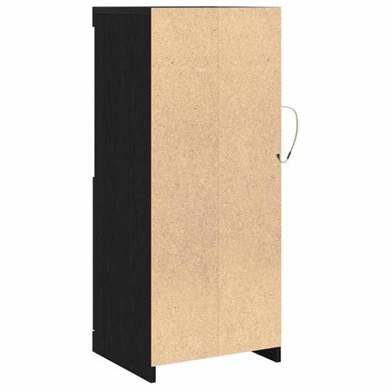 LED-sido bord Svart 41 x 37 x 100 cm Konstruerat trä