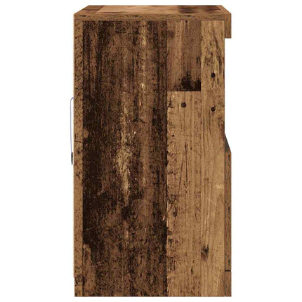 LED-sido bord Brun 60,5 x 37 x 67 cm Konstruerat trä