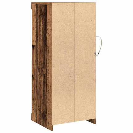 LED-sido bord Gammalt trä 41 x 37 x 100 cm Konstruerat trä