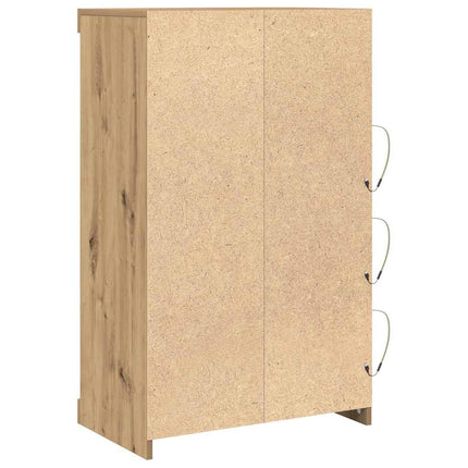 LED-sido bord Artisan Ek 60,5 x 37 x 100 cm Konstruerat trä