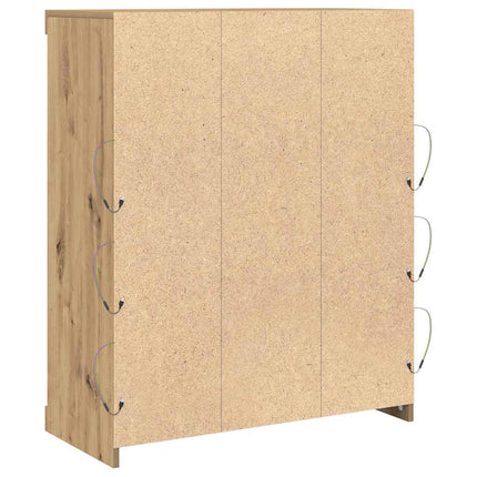 LED-sido bord Artisan-ek 81 x 37 x 100 cm Konstruerat trä