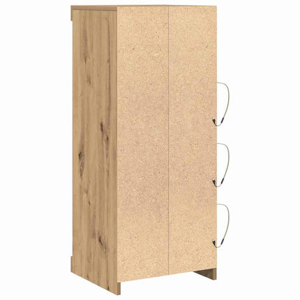 LED-sido bord Artisan Ek 41 x 37 x 100 cm Konstruerat trä