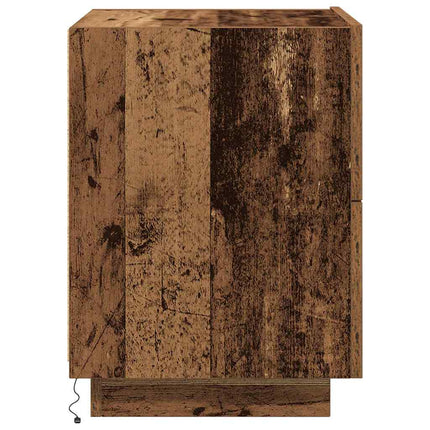 Nattduksbord Gammalt trä 45 x 40 x 55 cm Konstruerat trä