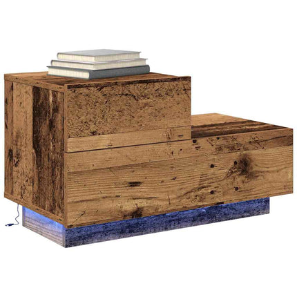 Nattduksbord Gammalt trä 70 x 36 x 40,5 cm Konstruerat trä