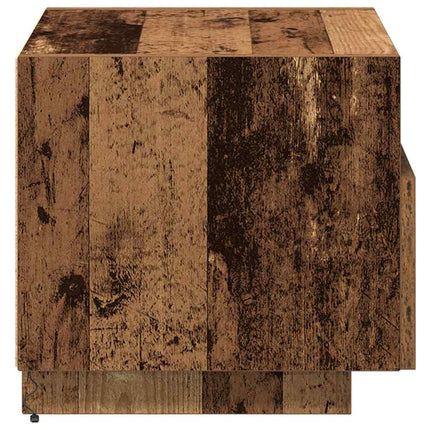 Nattduksbord 2 pcs Gammalt trä 40 x 39 x 37 cm Konstruerat trä