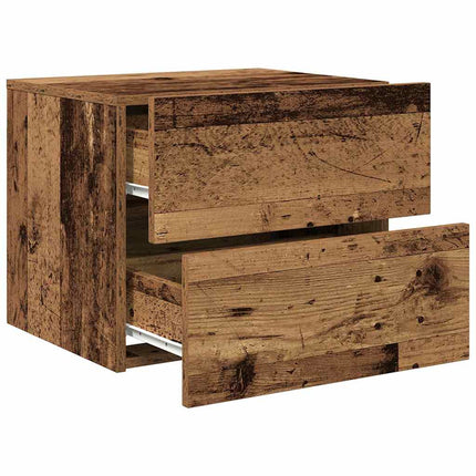 Nattduksbord Gammalt trä 50 x 39 x 41 cm Konstruerat trä