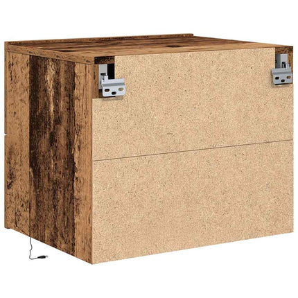 Nattduksbord Gammalt trä 50 x 39 x 41 cm Konstruerat trä
