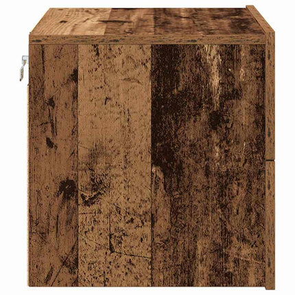 Nattduksbord 2 pcs Gammalt trä 50 x 39 x 41 cm Konstruerat trä