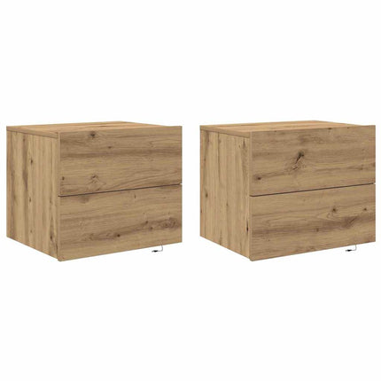 Nattduksbord 2 pcs Artisan Ek 50 x 39 x 41 cm Konstruerat trä