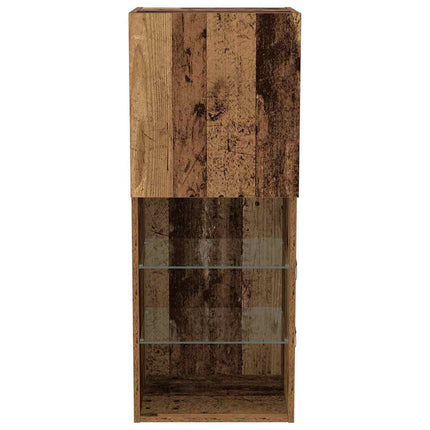 TV-bänkset 40,5 x 30 x 102 cm Gammalt trä Konstruerat trä