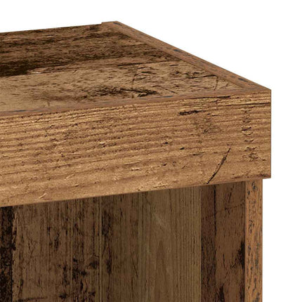 TV-bänkset 2 pcs Gammalt trä 40 x 30 x 30 cm Konstruerat trä