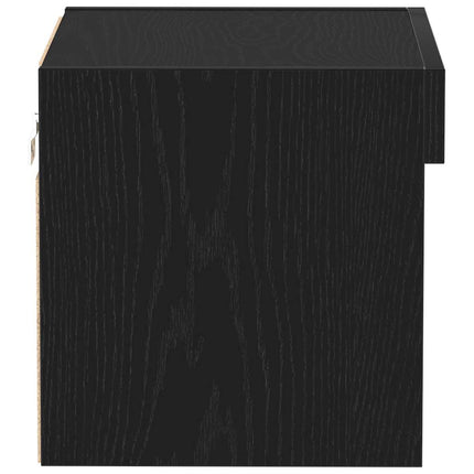 TV-bänkset 40 x 30 x 30 cm Svart Ek Konstruerat trä