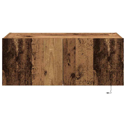 TV Vägghylla Gammalt trä 80 x 35 x 31 cm Konstruerat trä