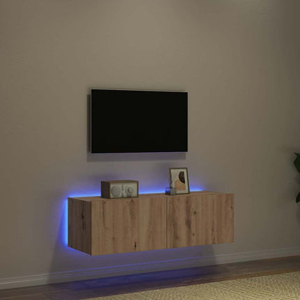 TV Vägghylla Artisan Ek 100 x 35 x 31 cm Konstruerat trä
