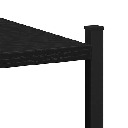 Badrumsmöbelset Svart Ek 33 x 33 x 120,5 cm Konstruerat trä