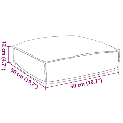 Kudde Kräm 50 x 50 x 12 cm Oxford Tyg