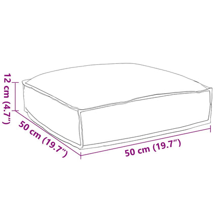 Kudde Vinröd 50 x 50 x 12 cm Oxford Tyg