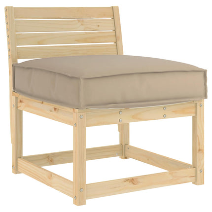 Kudde Taupe 60 x 60 x 12 cm Oxford Tyg