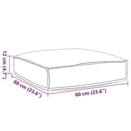 Kudde Löv Bladmönster 60 x 60 x 12 cm Oxford Tyg