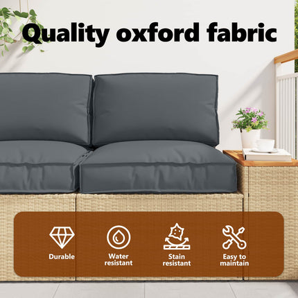 Kudde Antracit 80 x 80 x 12 cm Oxford Tyg
