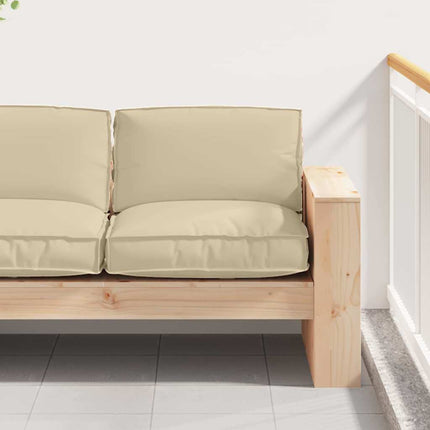 Kudde Beige 80 x 80 x 12 cm Oxford Tyg