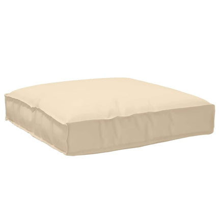 Kudde Beige 80 x 80 x 12 cm Oxford Tyg