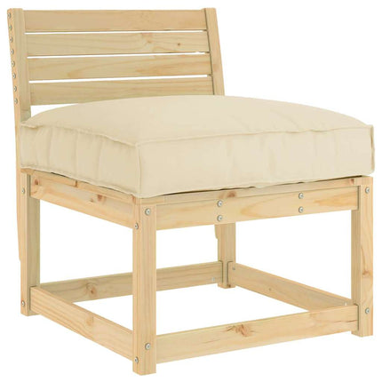 Kudde Beige 80 x 80 x 12 cm Oxford Tyg