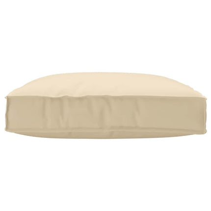 Kudde Beige 80 x 80 x 12 cm Oxford Tyg