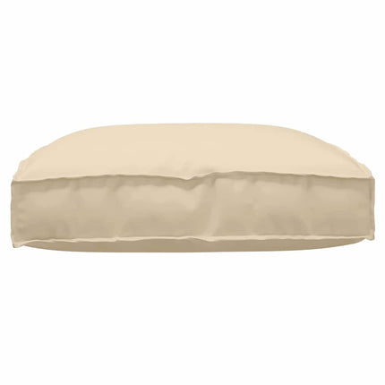 Kudde Beige 80 x 80 x 12 cm Oxford Tyg