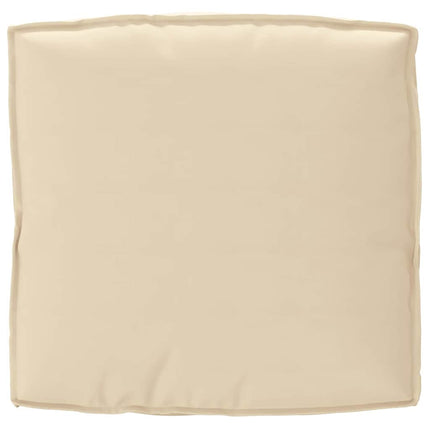 Kudde Beige 80 x 80 x 12 cm Oxford Tyg