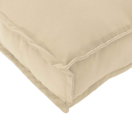 Kudde Beige 70 x 40 x 12 cm Oxford Tyg