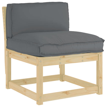 Kudde Antracit 80 x 40 x 12 cm Oxford Tyg