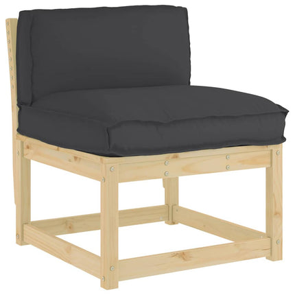 Kudde Svart 80 x 40 x 12 cm Oxford Tyg
