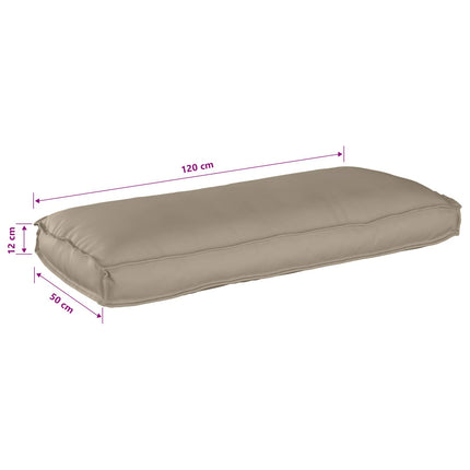 Kudde Taupe 120 x 50 x 12 cm Oxford Tyg