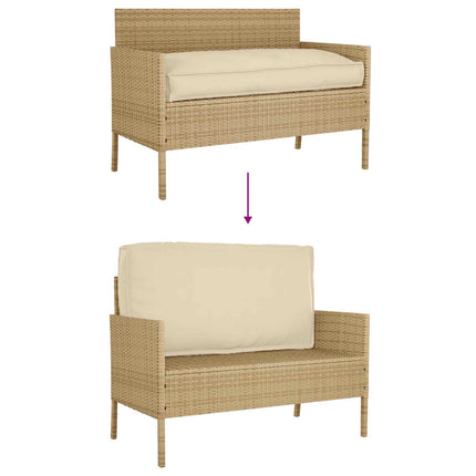 Kudde Beige 120 x 60 x 12 cm Oxford Tyg